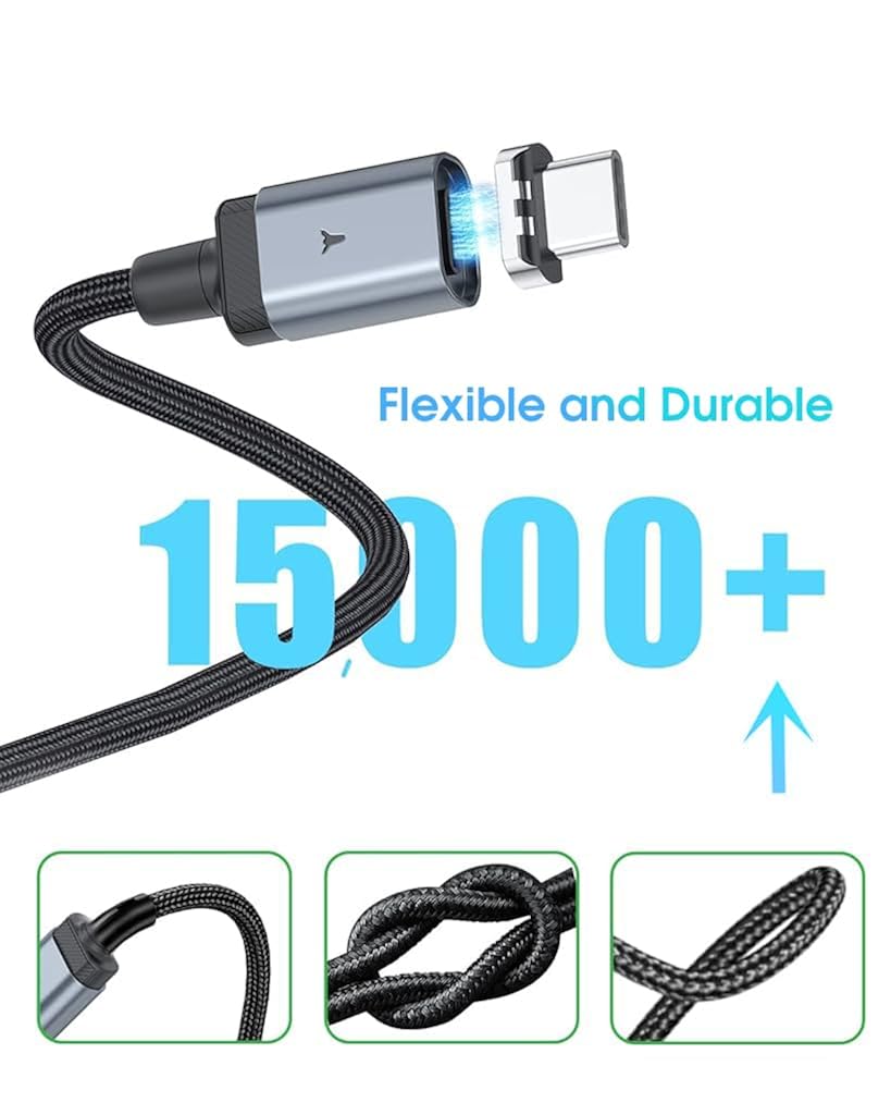 ZORBES 3.3ft USB C Cable for iPhone PD 60W Fast Charging Cable 2 In 1 Light-ning Cable Support Data Sync USB C Charging Cable for iPhone with 2 Magnetic Connectors USB C to Light-ning Cable ZORBES 3.3ft USB C Cable for iPhone PD 60W Fast Charging Cable 2 In 1 Light-ning Cable Support Data Sync USB C Charging Cable for iPhone with 2 Magnetic Connectors USB C to Light-ning Cable